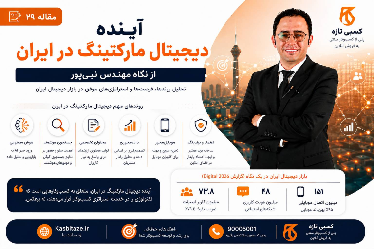 آینده دیجیتال مارکتینگ در ایران از نگاه مهندس نبی‌پور